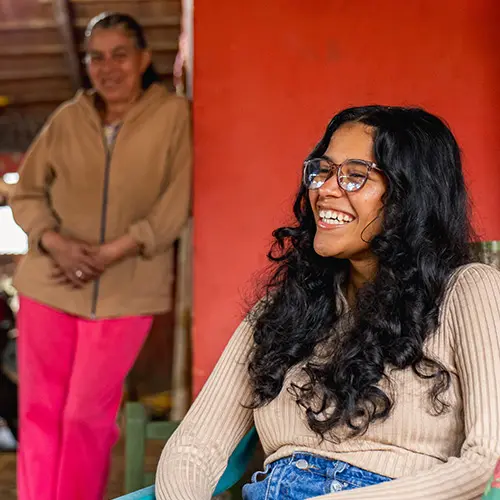 Share stories with your host family