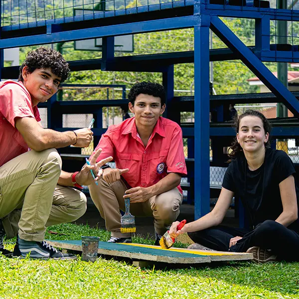 Work with local youth in service activities and cultural exchange opportunities