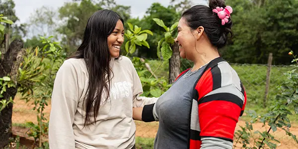AMIGOS Volunteer and her host mom